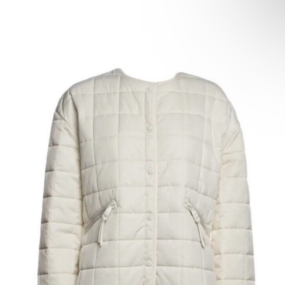 Rebecca Minkoff Cream Quilted Jacket - Picture 1 of 7